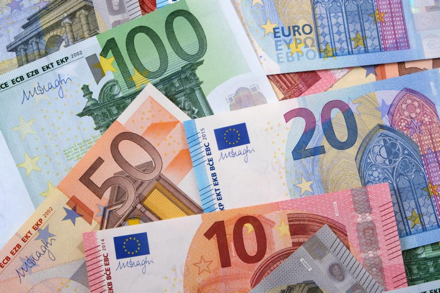 Various different Euros background